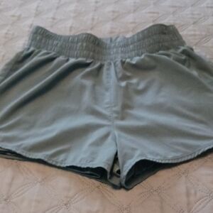 Nike Women's Deep Green Running Shorts, Size M.